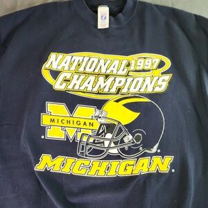 LOGO7 VTG 1997 National Champs University of Michigan Football Sweatshirt sz XL